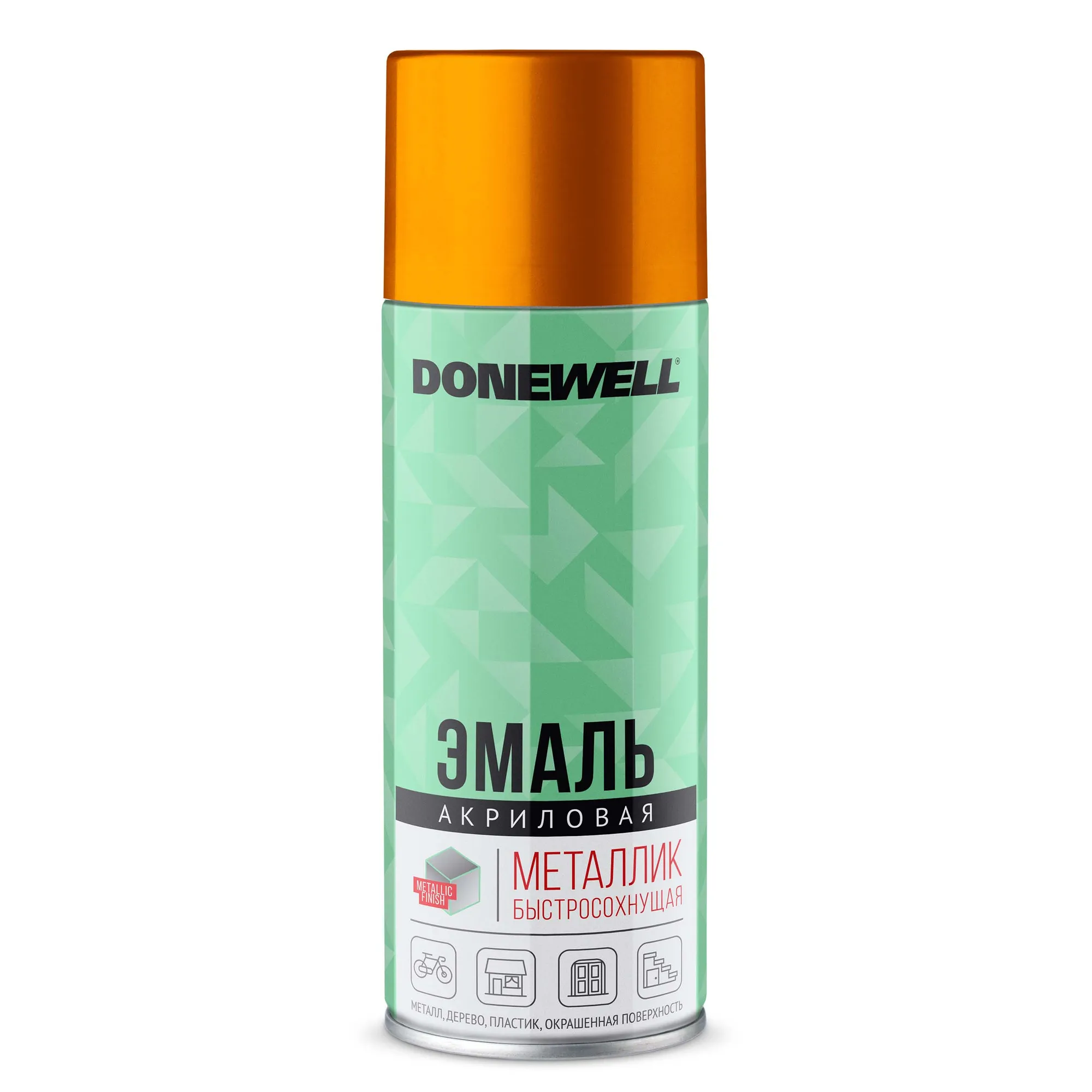Эмаль универсальная металлик Золото 520 мл DONEWELL DW-1028
