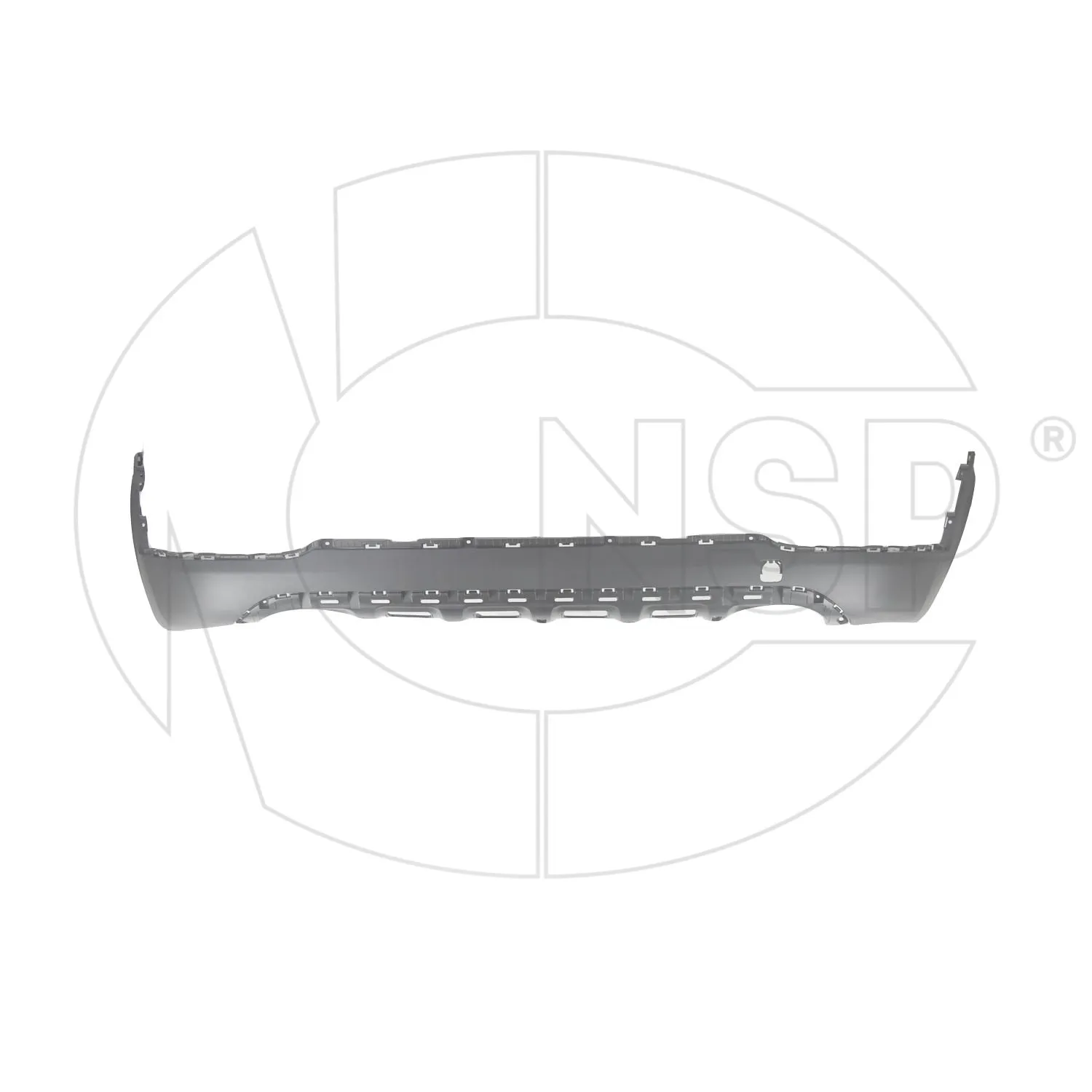 Накладка бампера заднего (юбка) KIA Sportage IV (16-) (под накладку) NSP NSP0286612F1010