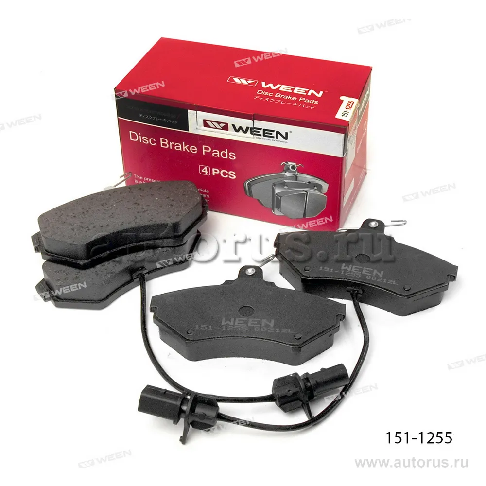 Тормозные колодки дисковые передние AUDI A4, VW Passat, SEAT Exeo WEEN 151-1255