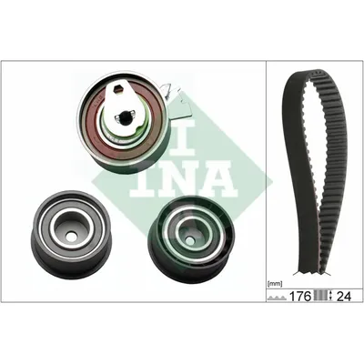 Комплект ремня ГРМ Opel 2.0 16V C20XE Z176 93-96 INA 530003910