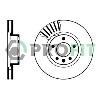 Диск тормозной OPEL OMEGA A, B 88-03 FRONT PROFIT 5010-0330-1