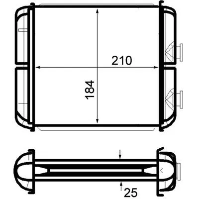 Радиатор отопителя салона OPEL Astra G/Zafira A KNECHT/MAHLE AH 41 000P