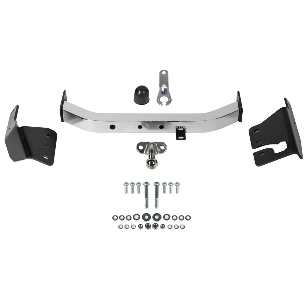 Фаркоп торцевой Rival для Toyota Fortuner II (кроме TRD) 2015-н.в., с нерж. накладкой, шар F, 1500/75 кг, F.5705.002