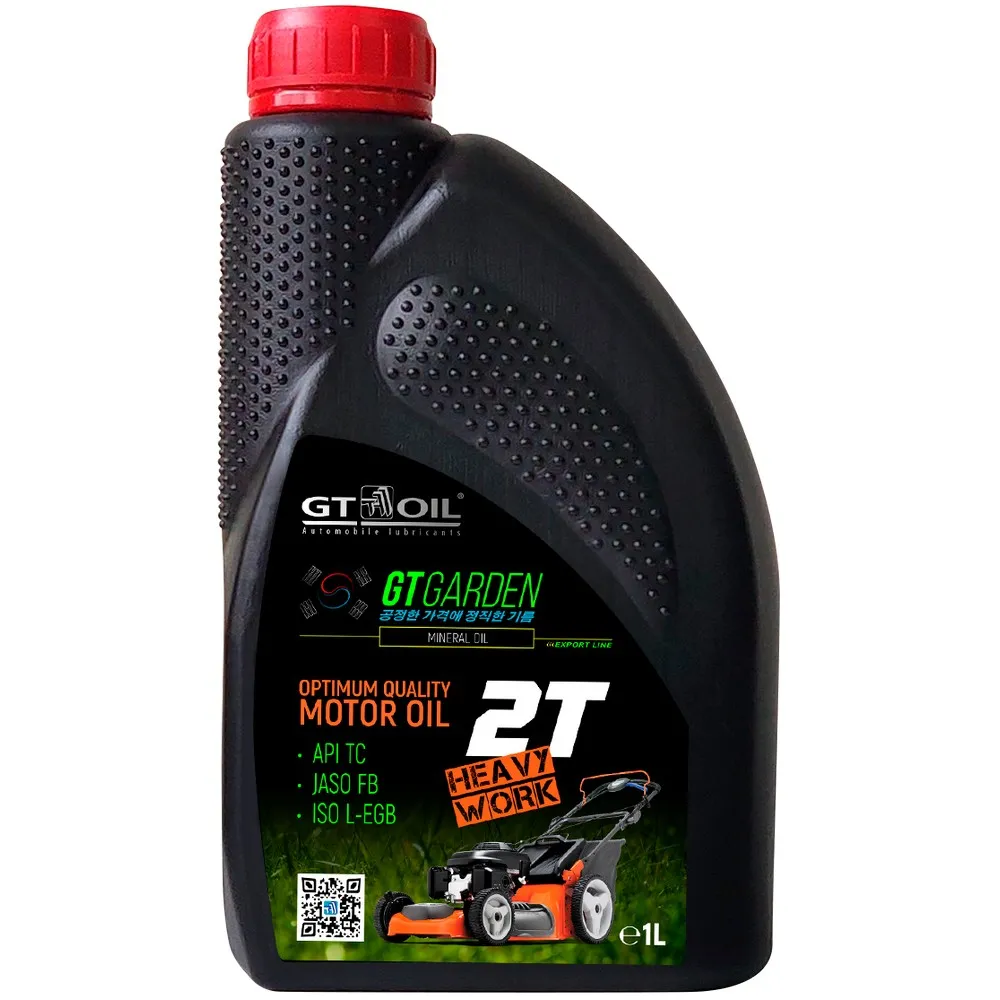 Масло моторное GT OIL Garden 2T минеральное 1 л 8809059409909.