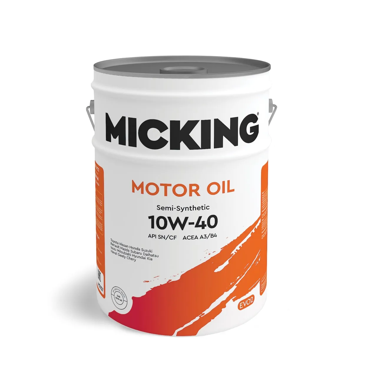 Моторное масло Micking Motor Oil EVO2 10W-40 полусинтетическое API SN/CF A3/B4 для бензиновых и дизе MICKING M2157