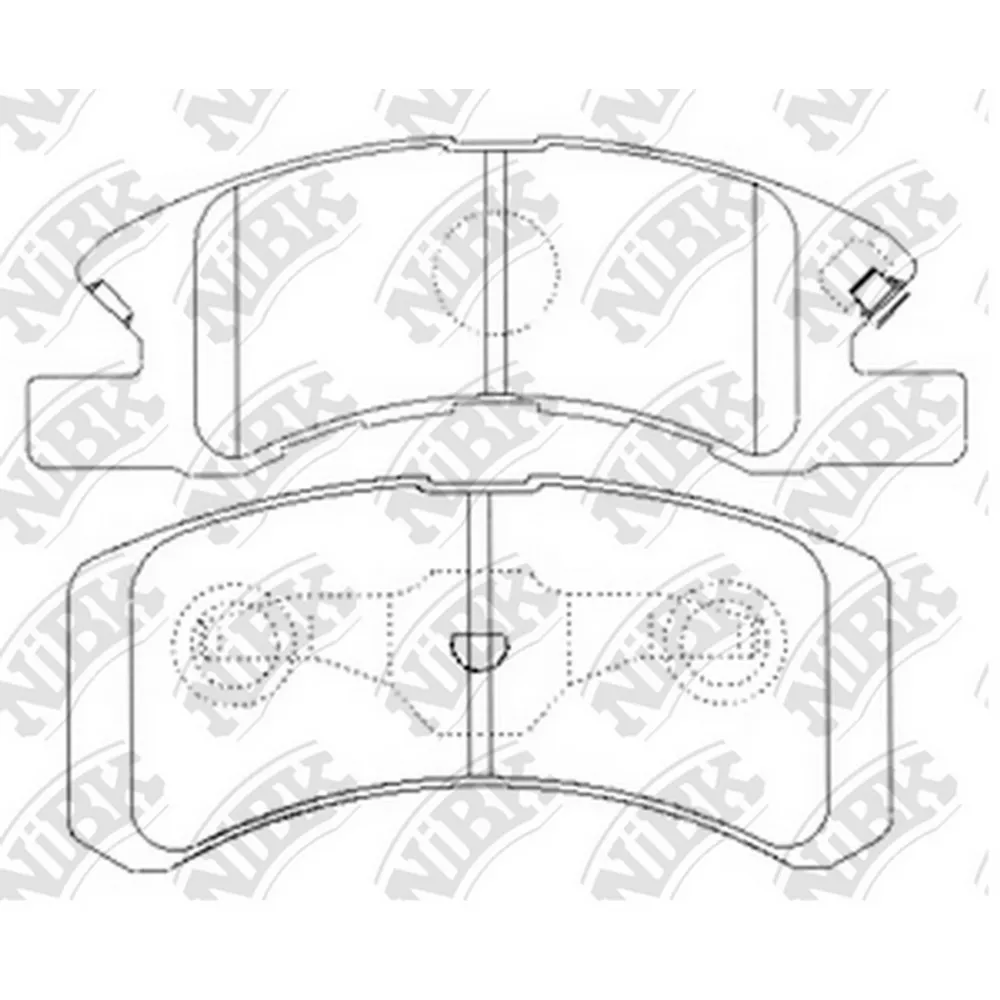 Колодки тормозные NIBK PN6428