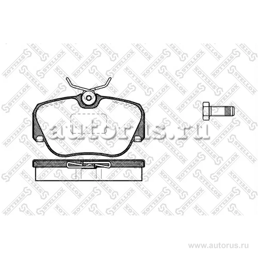 Колодки дисковые п. MB W201 1.8-2.6i/2.0-2.5 STELLOX 295 000-SX