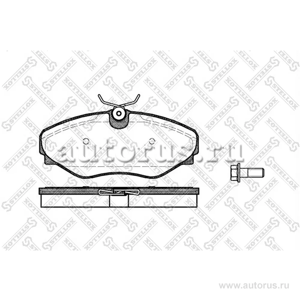 Колодки дисковые п. Nissan Primastar Bu STELLOX 845020L_SX