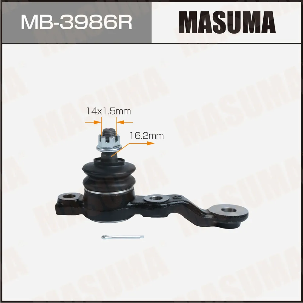 Опора шаровая TOYOTA HIGHLANDER 07- перед.нижн.прав. MASUMA MB3986R