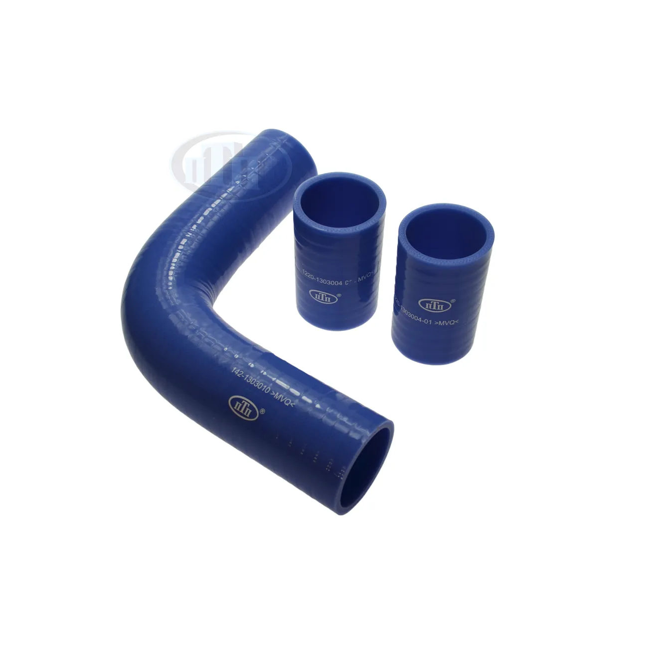 РК Патрубков радиатора к трактору МТЗ-1221 (к-т 3 шт.) синий MVQ ПТП ПТП64 PTP029422