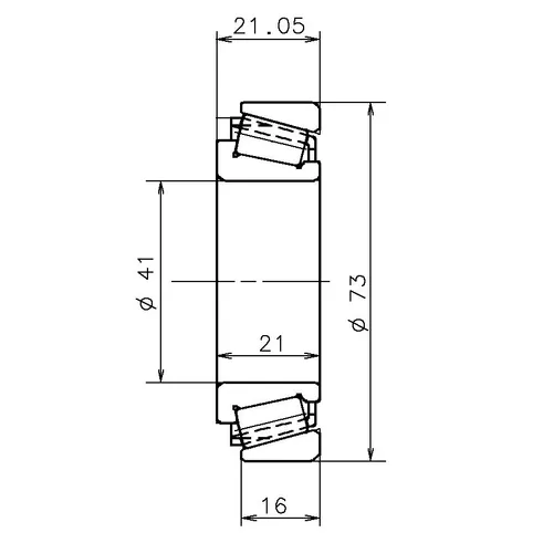 Подшипник КПП 21X41X73 мм FIAT GRANDE PUNTO CROMA BRAVO, ALFA 159 MITO SNR EC42217S01H206