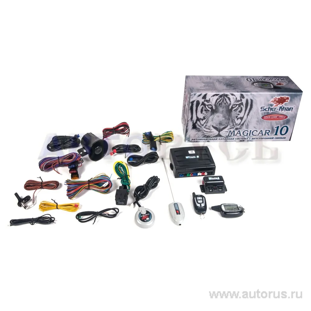 Сигнализация SCHER-KHAN Magicar 10,CAN,обратная связь,сирена
