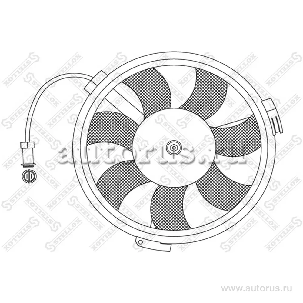 Вентилятор охлаждения VW Passat 1.6-2.8 00-05, Audi A4/A6/A8 1.6-2 STELLOX 29-99013-SX