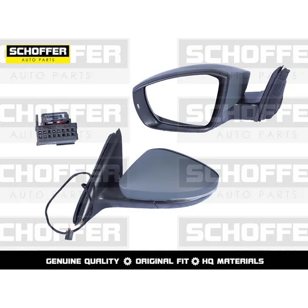 Зеркало левое Skoda Octavia 3 A7 (2013-2020) 6 конт./обогрев/поворот SCHOFFER SHF13045