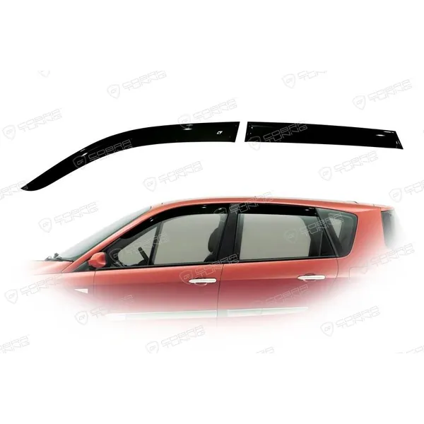 Дефлектора на окна Renault Scenic II 2003EuroStandard деф.окон Cobra Tuning RE11003