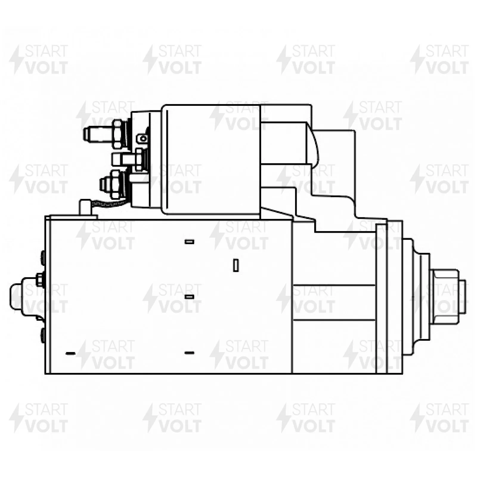 Стартер для Porsche Cayenne (02-) 4.8T 2кВт STARTVOLT LSt 1706