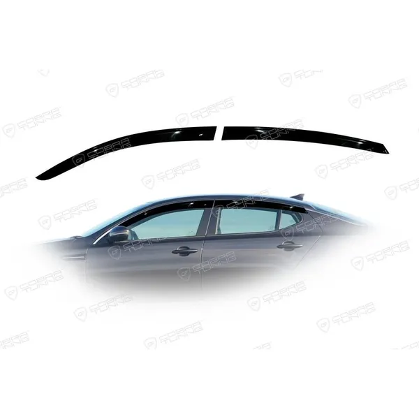 Дефлекторы боковых окон Kia Optima III 2010/K5 2010 Cobra tuning K12810