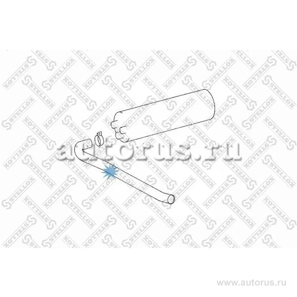 Труба глушителя выхлопная плечи 300+700+ STELLOX 8203505_SX