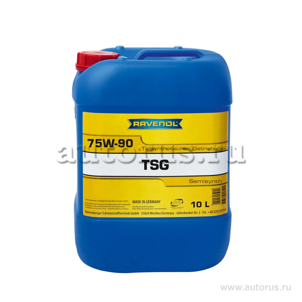 Трансмиссионное масло RAVENOL TSG SAE 75W-90 GL-4 (10л) new 1222101-010 (4014835734241)