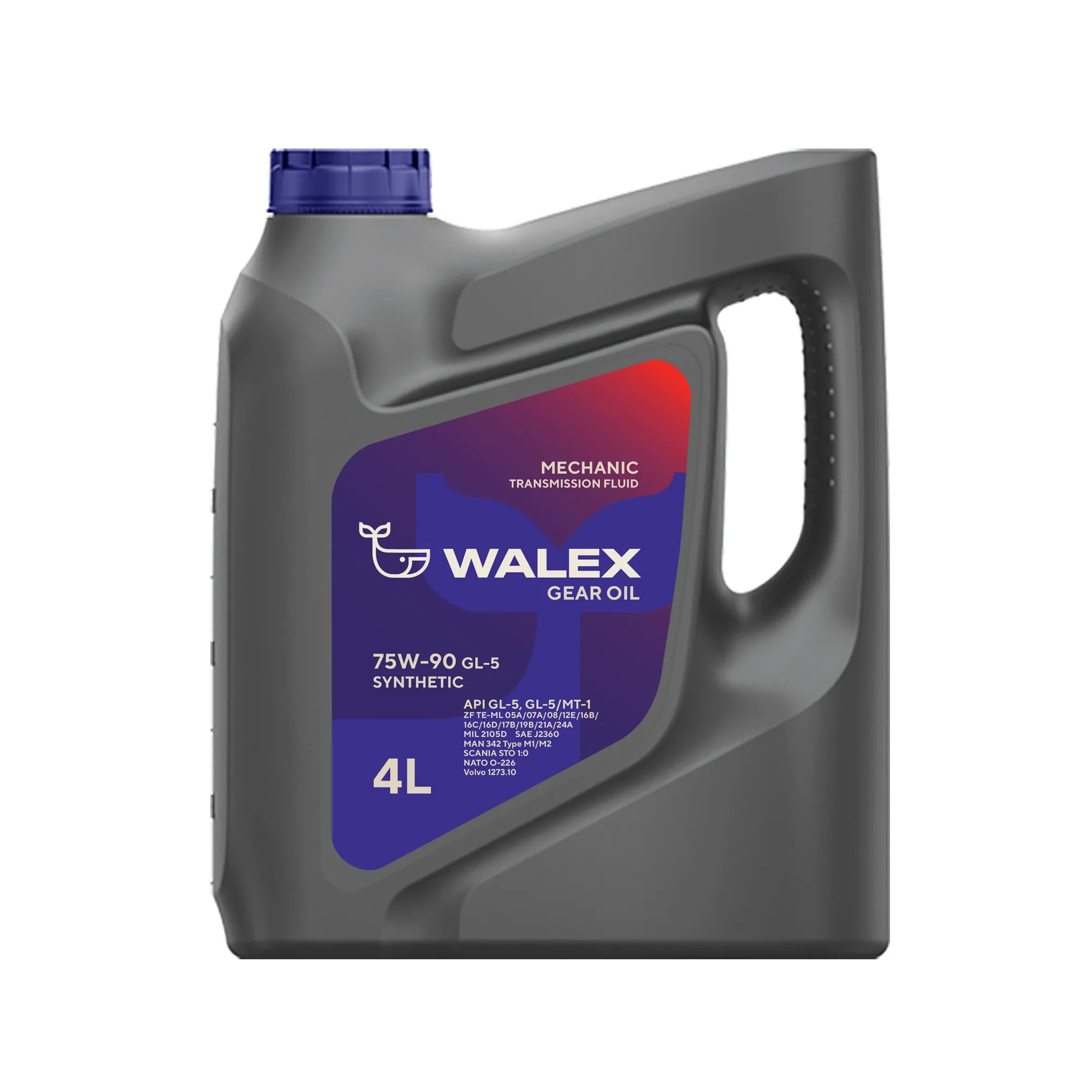 Масло трансмиссионное Walex Gear Oil 75W-90 4 л WTM011004