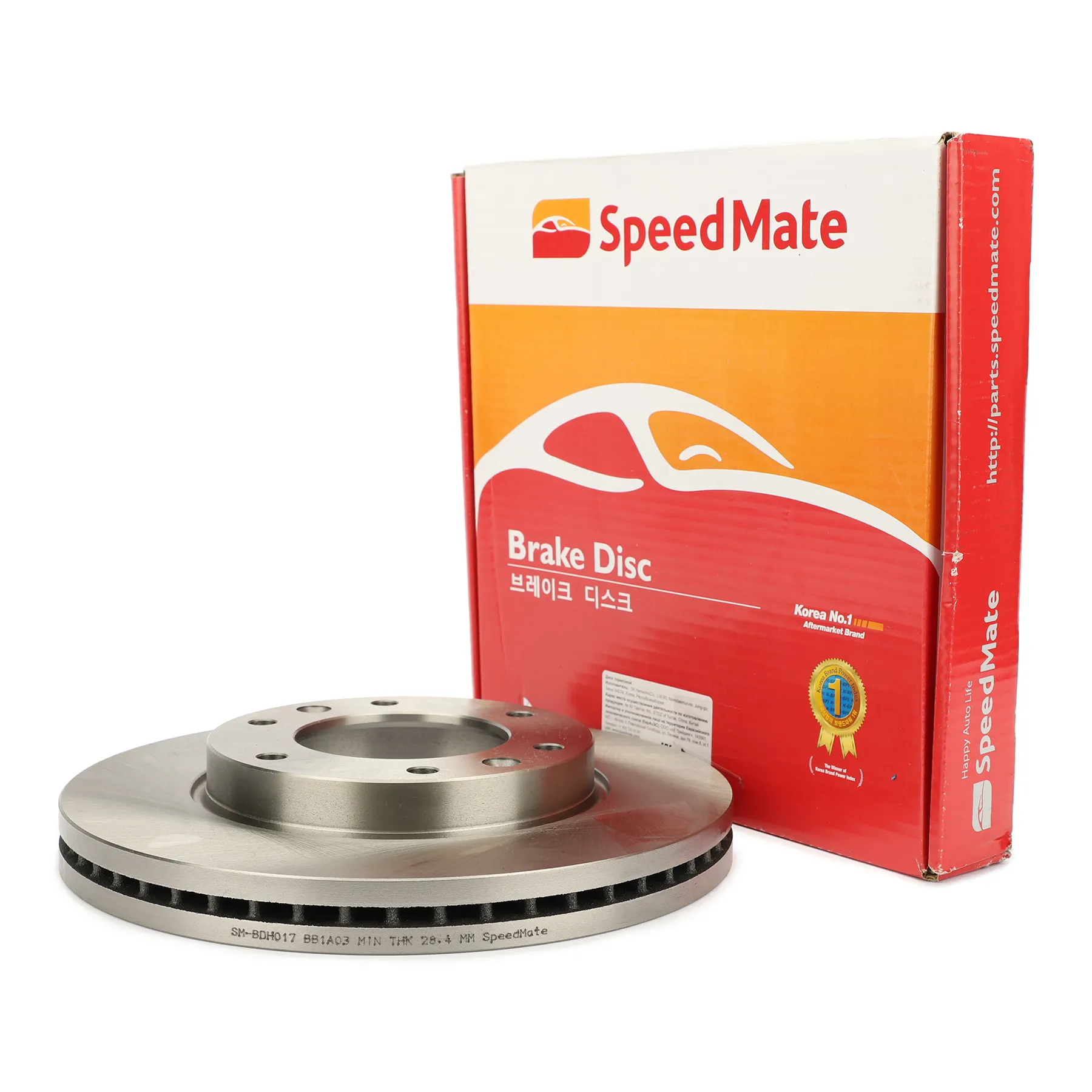 Диск тормозной передний HYUNDAI (H-1 TRAVEL/STAREX II TQ) (2008-) SPEEDMATE SMBDH017