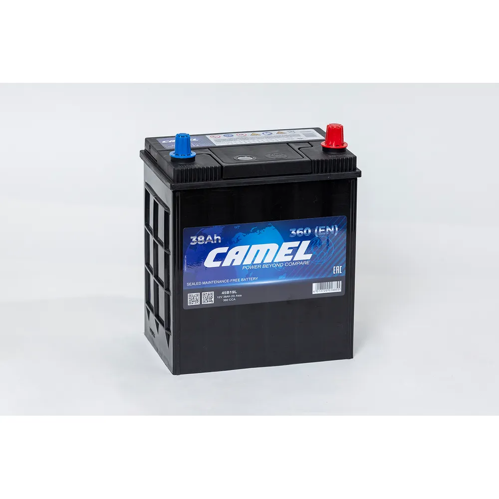 Аккумулятор CAMEL ASIA 42 А/ч обратный R(+) 187x127x225 B19 EN 360 А