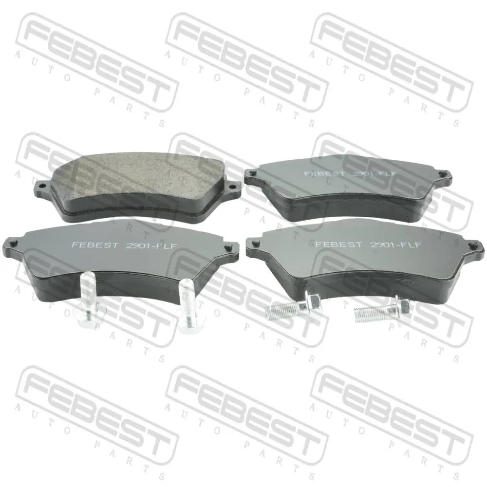 Колодки тормозные передние комплект (с болтами) LAND ROVER RANGE ROVER 2002-2009 FEBEST 2901-FLF