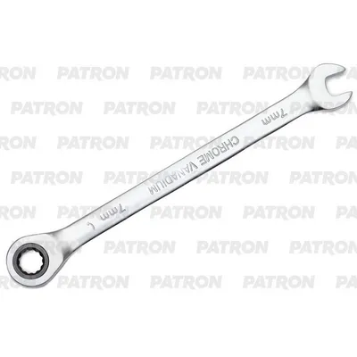 Ключ комбинированный трещоточный, 7 мм PATRON P-75707