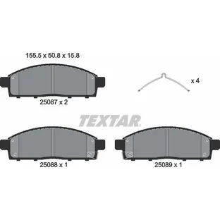 Колодки передние TEXTAR 2508703
