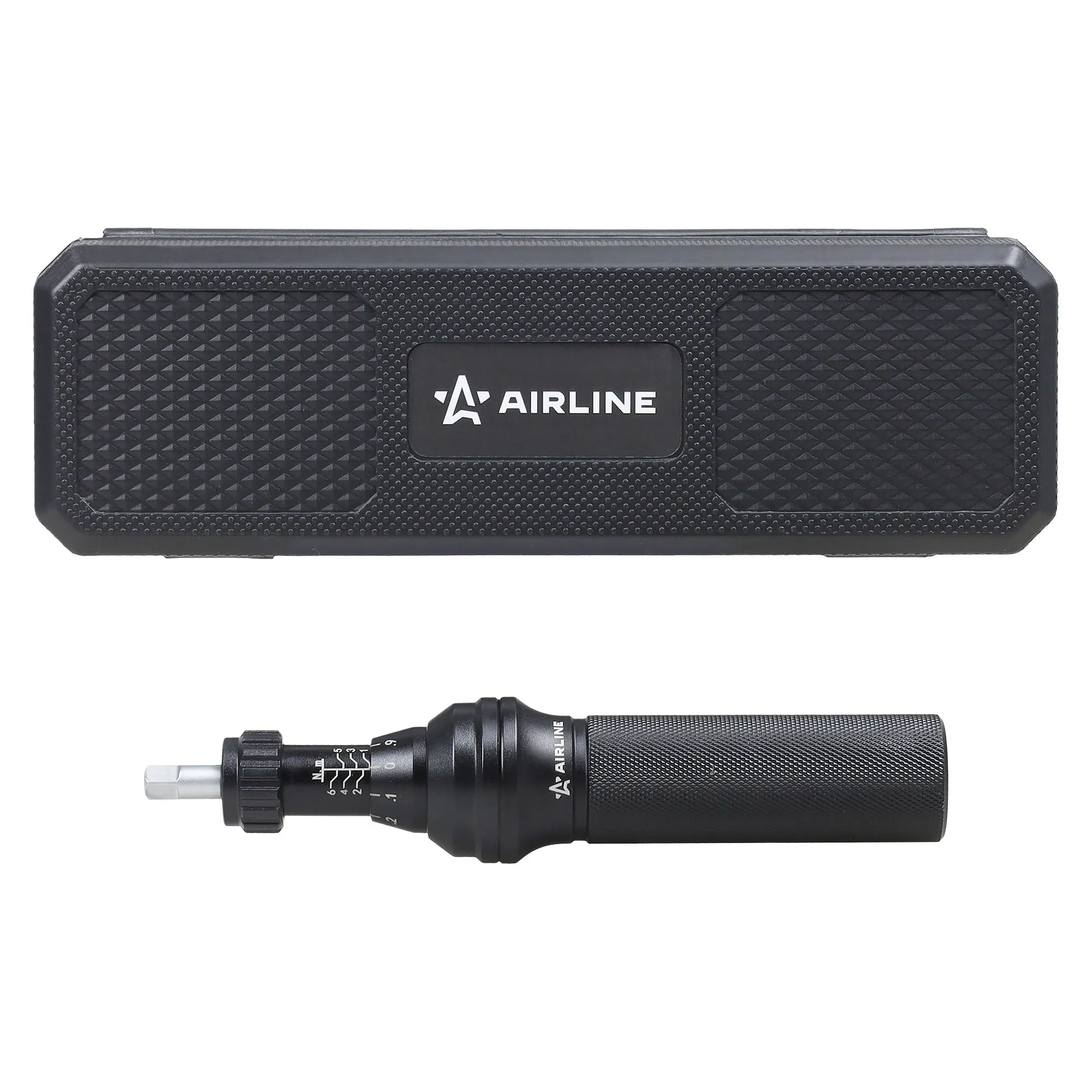 Отвертка динамометрическая 1/4 1-6Нм, с битами 23 пр. (PH, HEX, TORX), кейс AIRLINE ATBN301