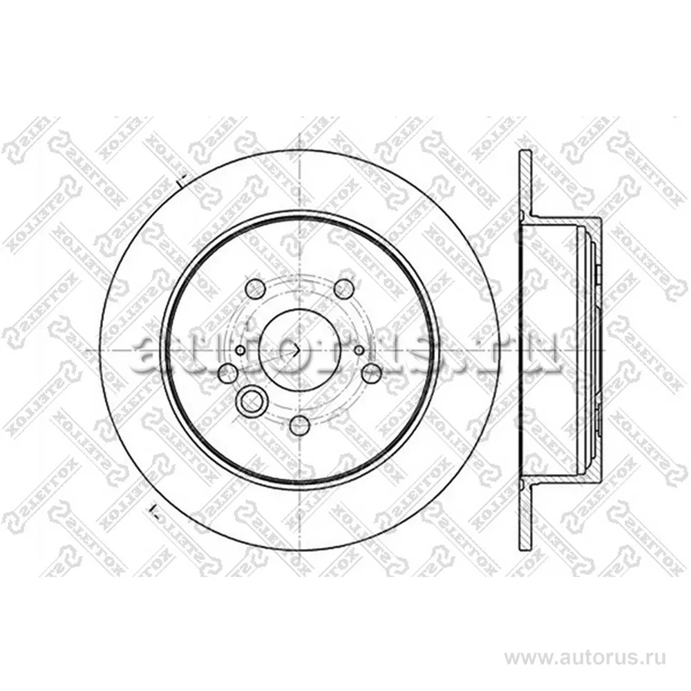 Диск тормозной задний TOYOTA RAV4 II 1.8&2.0 VVTI/2.0 D-4D 4WD 00 STELLOX 60204574_SX