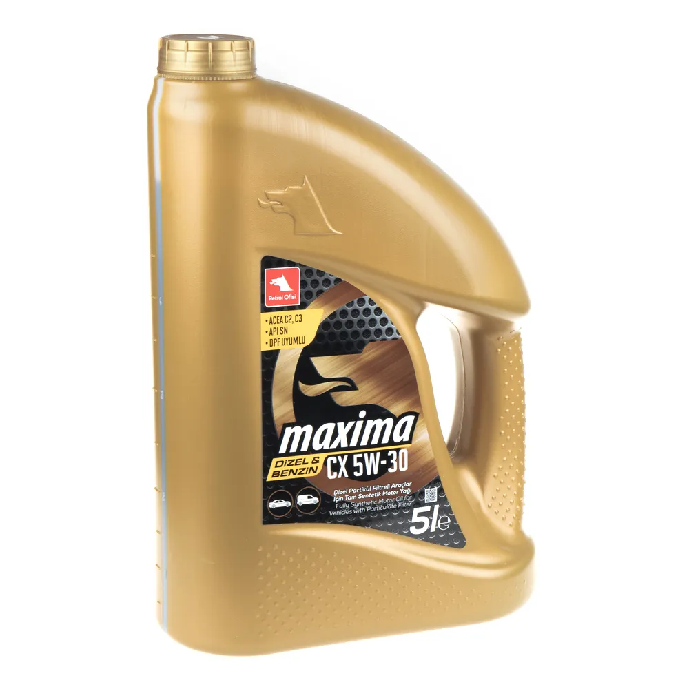 Масло моторное Petrol Ofisi MAXIMA CX 5W-30 синтетическое 5 л 11206-65YG