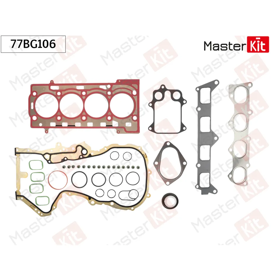 Набор прокладок двигателя MASTERKIT 77BG106