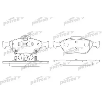Колодки тормозные дисковые передн TOYOTA: YARIS 06- PATRON PBP1890