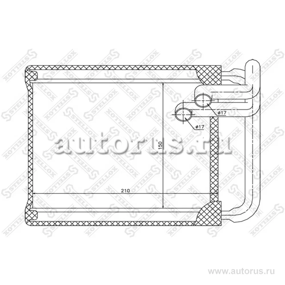 Радиатор печки Kia Ceed all, Hyundai i30 all 06> STELLOX 10-35147-SX