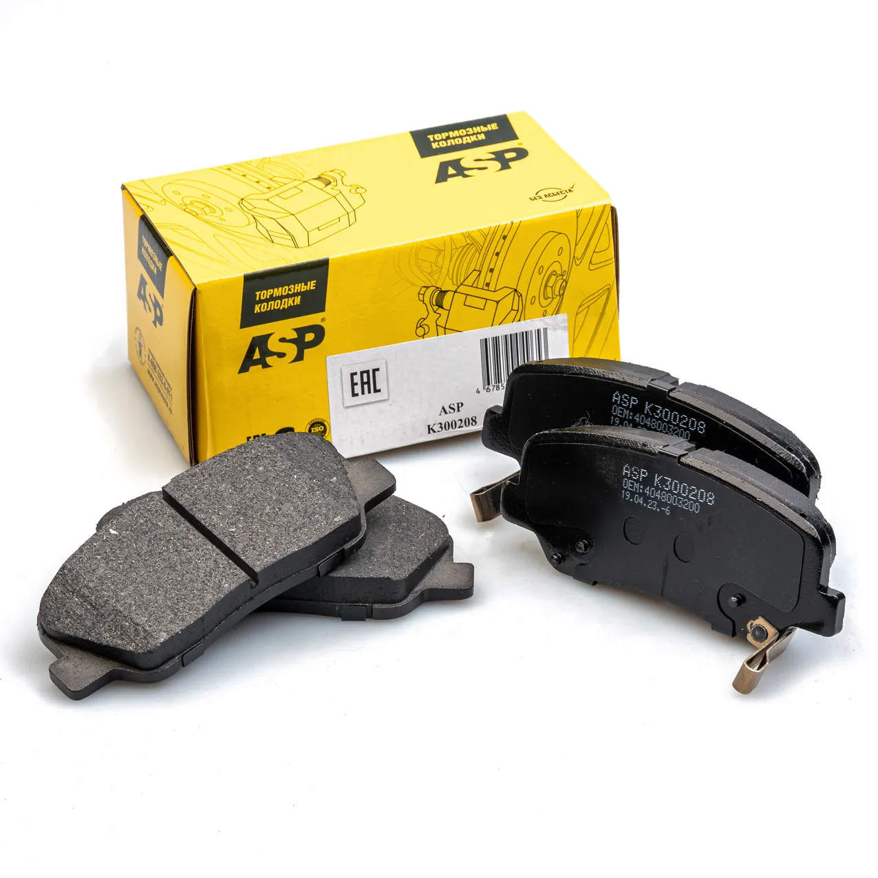 Колодки передние Geely Atlas (18)/Kia Rio/Ceed/Hyundai Creta/Solari ASP K300208