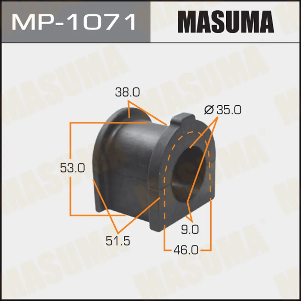 Втулка стабилизатора переднего d35 toyota camry acv30mcv30 MASUMA MP-1071
