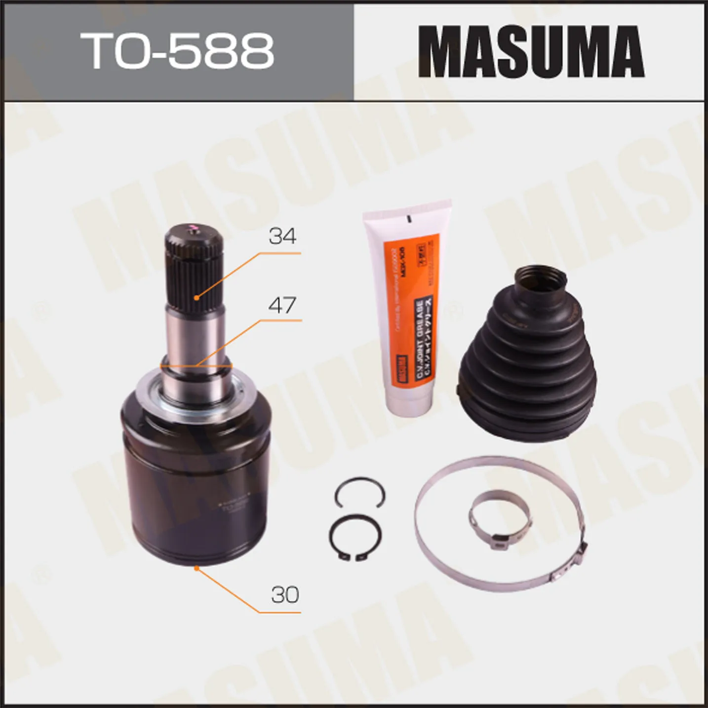 ШРУС 30x47x34 MASUMA TO-588