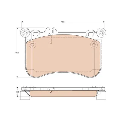 Колодки передние MB W212 mot.5,0L TRW GDB1972