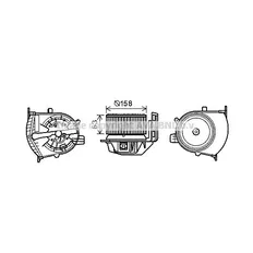 Вентилятор отопителя салона RENAULT GRAND SCENIC 04-, SCENIC II 03-, AVA RT8585
