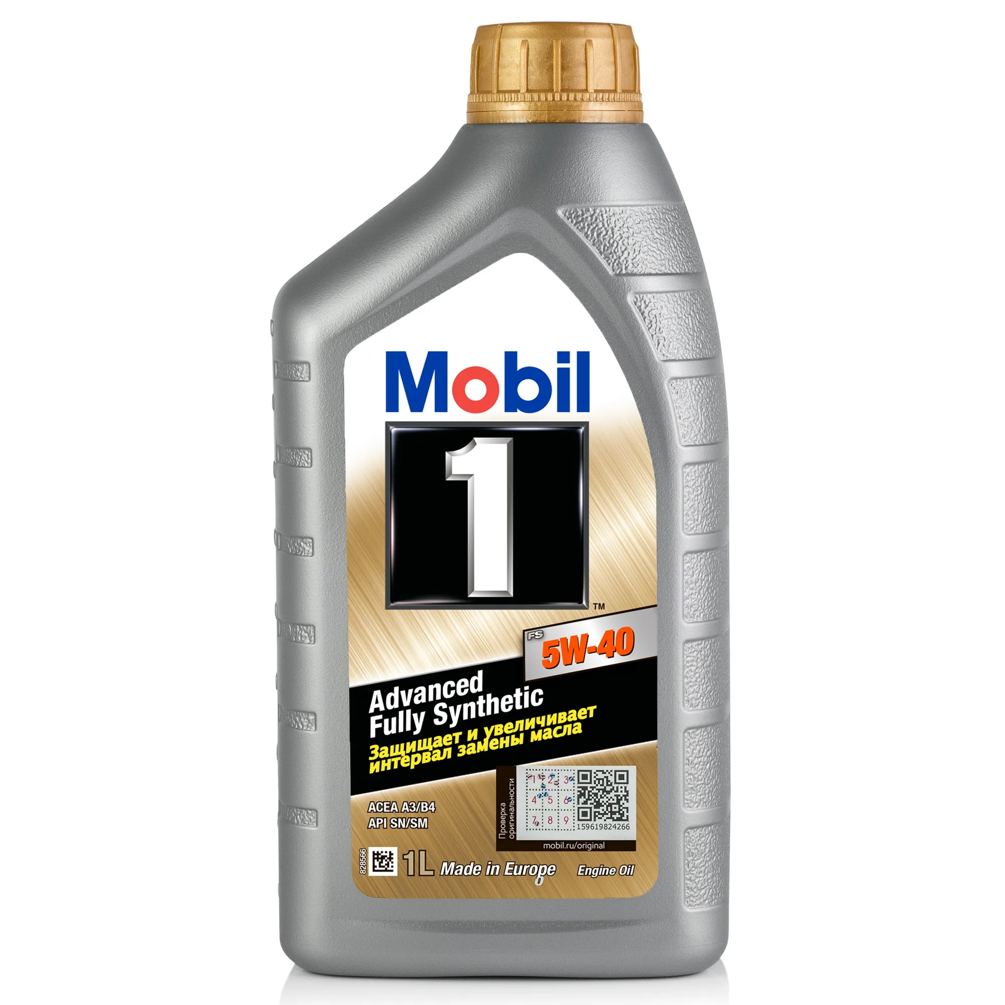 Масло моторное MOBIL 1 FS 5W-40 синтетическое 1 л 155579