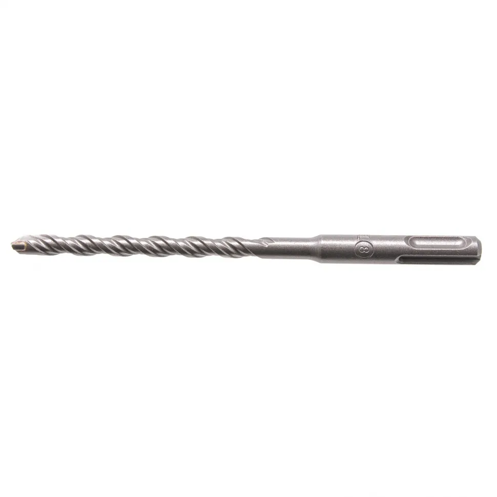 Бур по бетону, двойная спираль, Cobalt W-tip, 8x160 мм, SDS PLUS Denzel 705012