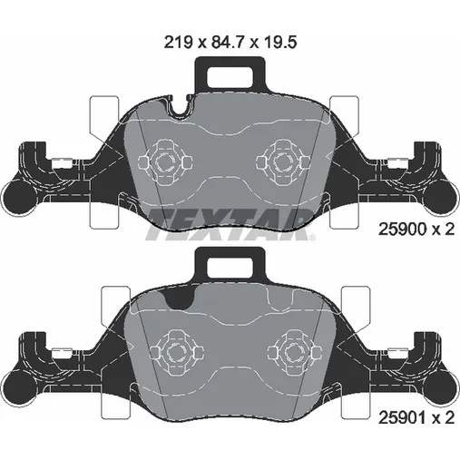 Тормозные колодки BMW G11 G12 FR