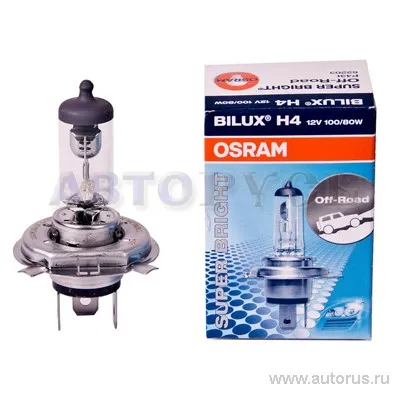 Лампа 12V H4 100/80W OSRAM SUPER BRIGHTE 1 шт. картон 62203ALL