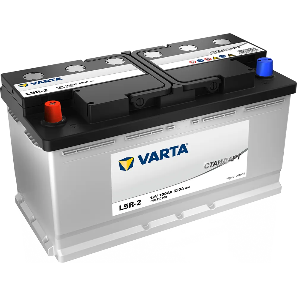 Аккумулятор VARTA СТАНДАРТ 100 А/ч Прямая 353x175x190 EN820 А