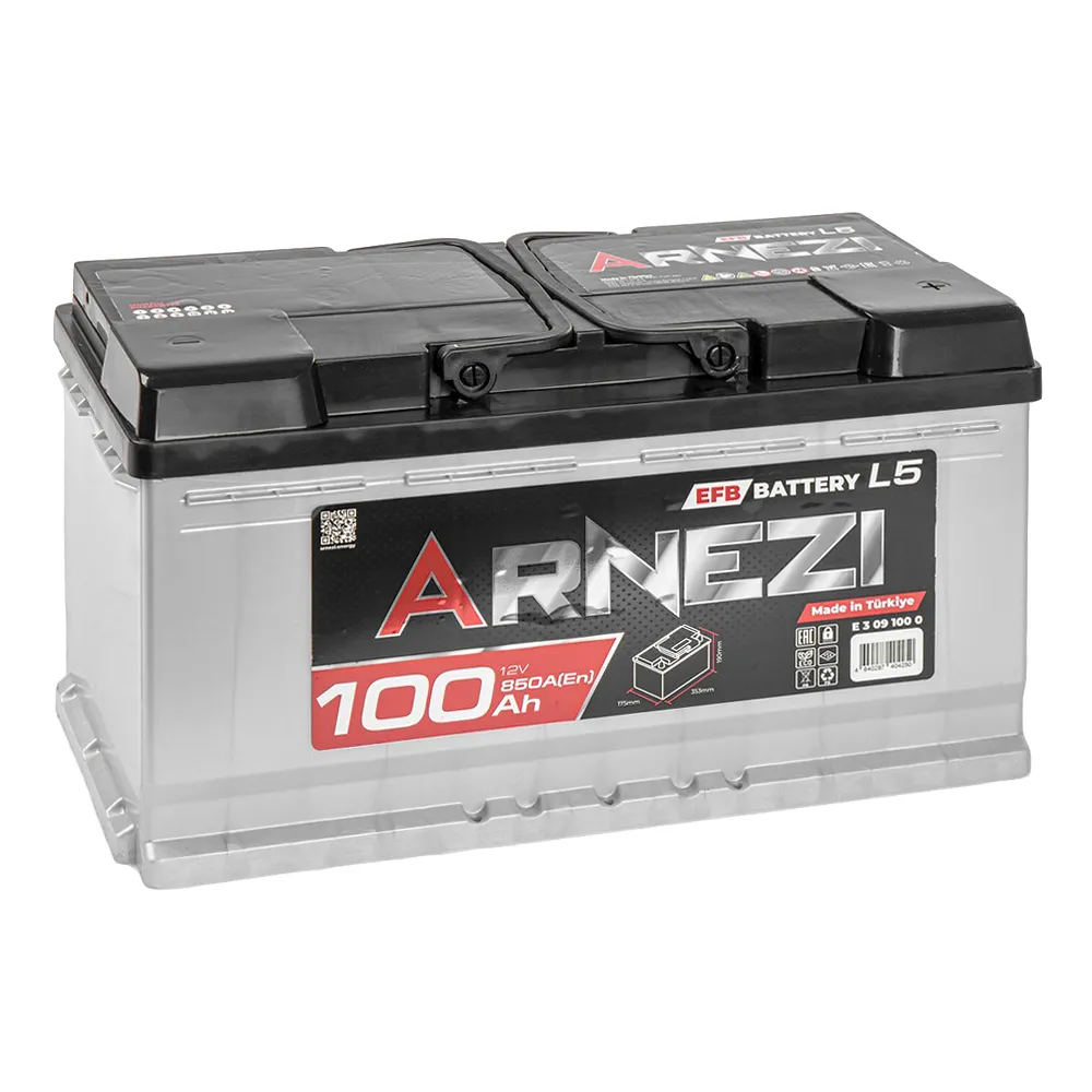 Аккумулятор ARNEZI EFB Start-stop 100 А/ч обратный R+ 353x175x190 L5 EN 850 А