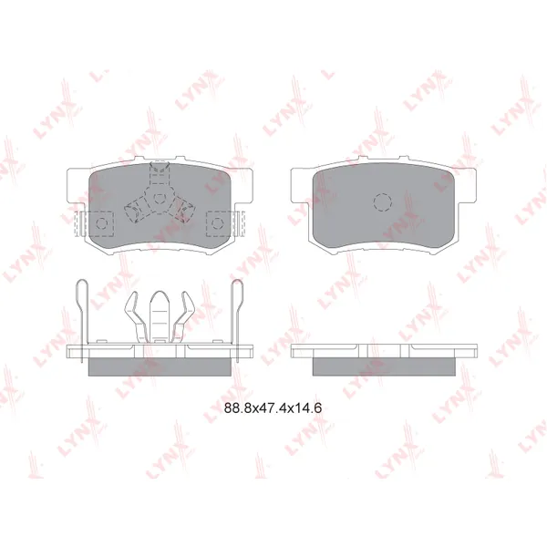 Колодки тормозные LYNXauto BD-3434