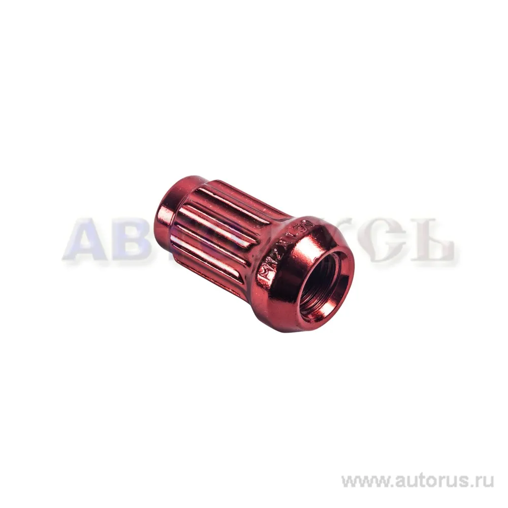 Гайка колесная 12x1.25x34, 12 луч. конус красный закрытая BANTAJ BG550
