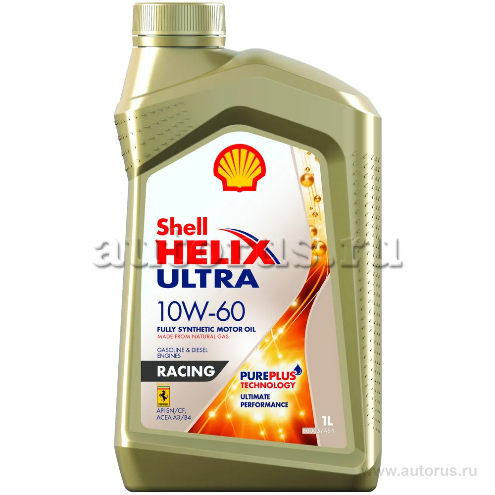Масло моторное SHELL Helix Ultra Racing 10W-60 синтетическое 1 л 550046314