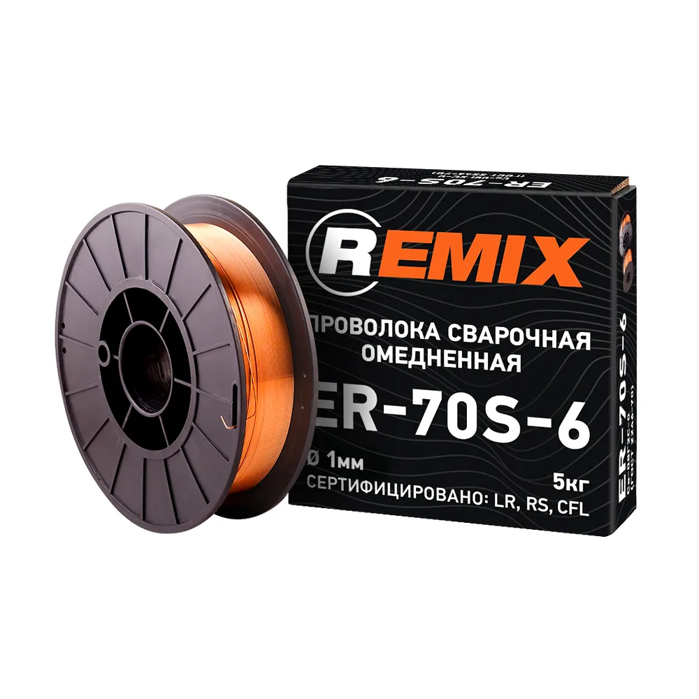 Проволока сварочная омедненная 1 мм 5кг REMIX PROV15